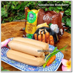 Sausage CHICKEN PREMIUM GARLIC SAUSAGES frozen 6" 15cm SOGOOD FOOD 300g 5pcs (new packaging)